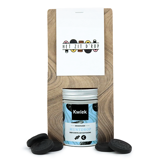 Het zit d&#039;rop -  snoeptas met blikje snoep // Eef