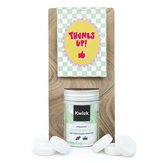 Thumbs up - Snoeptas met blikje snoep // Maartje