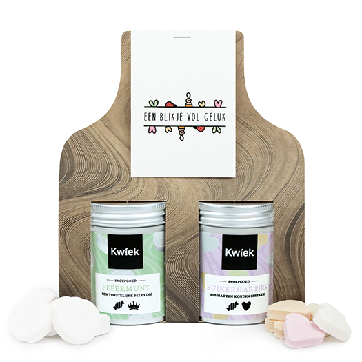 Een blikje vol geluk - Snoeptas met twee blikjes snoep // Eef