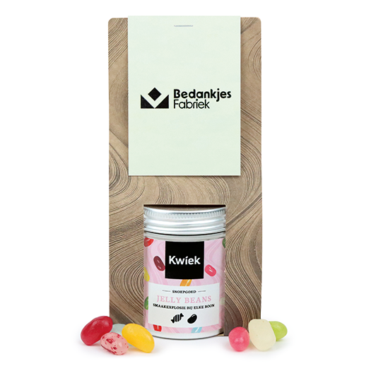 Snoeptas met blikje snoep met eigen ontwerp