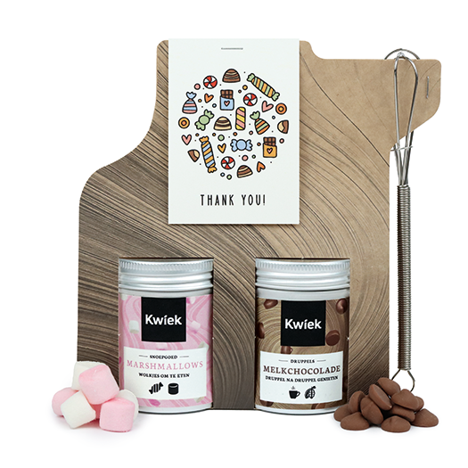 Thank you! - Chocolademelk met mini marshmallows en garde  // Eef 