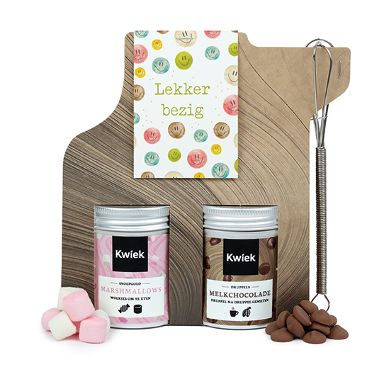 Lekker bezig - Chocolademelk met mini marshmallows en garde  // Mijksje