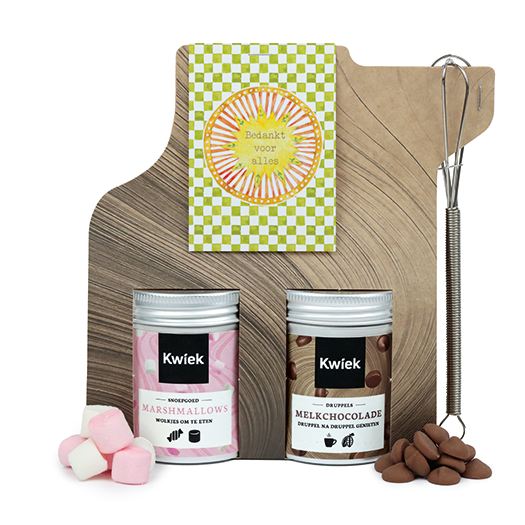 Bedankt voor alles - Chocolademelk met mini marshmallows en garde  // Mijksje