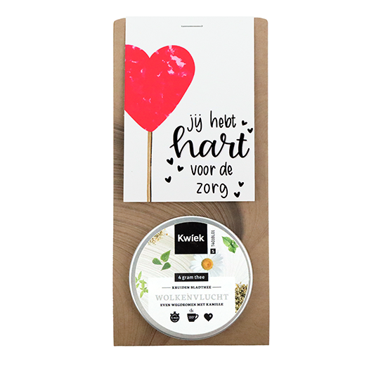 Jij hebt hart voor de zorg - Thee in buidel // Maartje