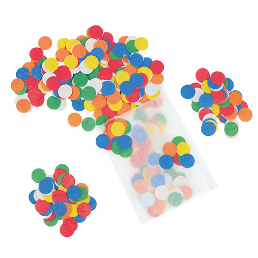 Ronde groeiconfetti - circa 500 stuks
