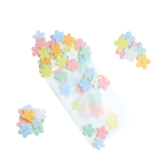 Bloemetjes groeiconfetti - circa 100 stuks