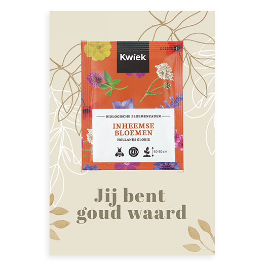 Jij bent goud waard - zaden op kaart // Lane