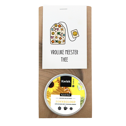 Bedankje voor de meester - thee in buidel