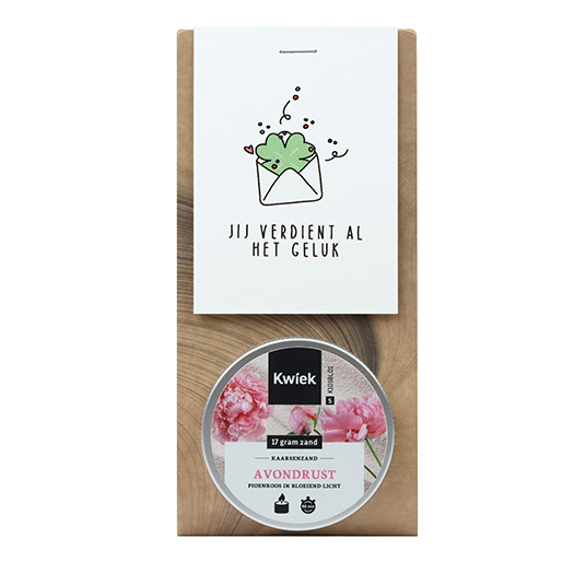 Jij verdient al het geluk - Kaarsenzand in buidel // Eef