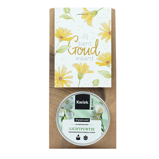 Jij bent goud waard - Kaarsenzand in buidel // Mijksje