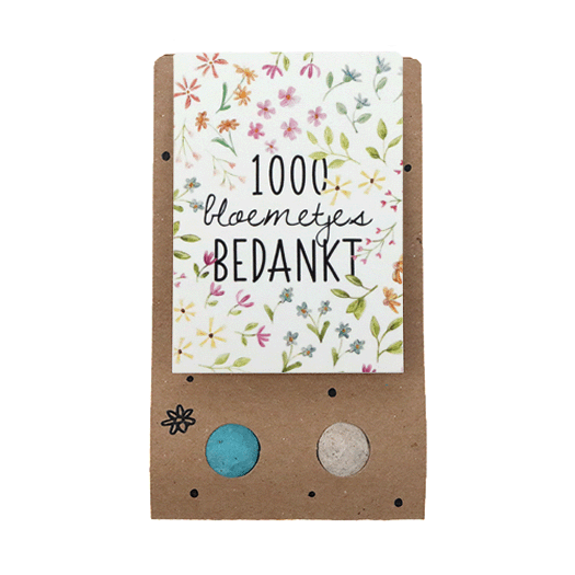 Zaadbommetjes in buidel - 1000 bloemetjes bedankt - Hoofdfoto