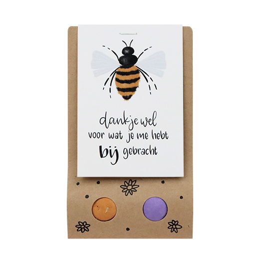 Zaadbommetjes in buidel - Dankjewel voor wat je me hebt bijgebracht - Hoofdfoto