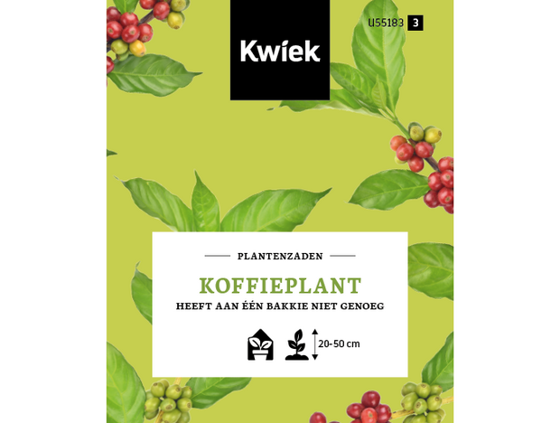 Koffieplant zaden -  Kwiek Uitdeel zakjes (op = op, THT 7-2026)