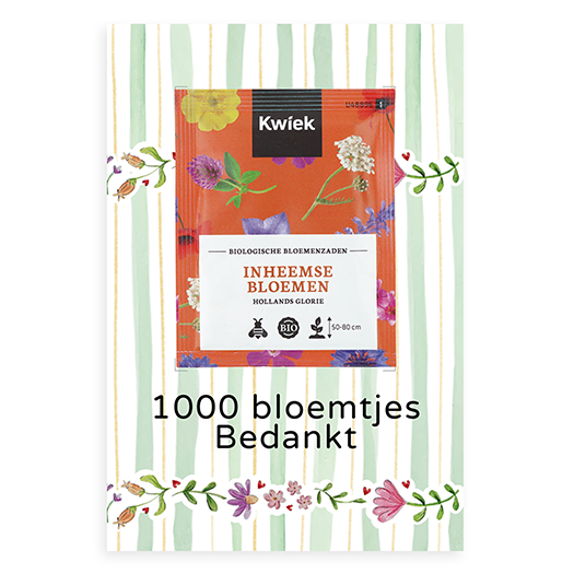 1000 bloemetjes bedankt - zaden op kaart // Lane