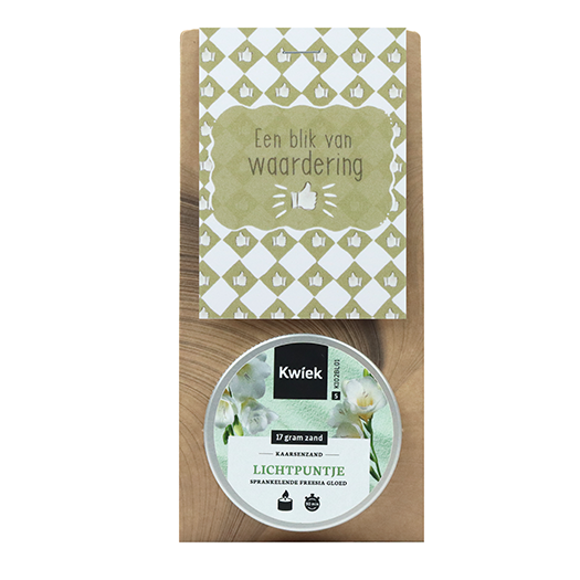 Een blik van waardering - Kaarsenzand in buidel // Mijksje