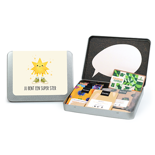 Geschenkenblik voor Nationale Tuinbon Giftcard - Jij bent een super ster - Hoofdfoto