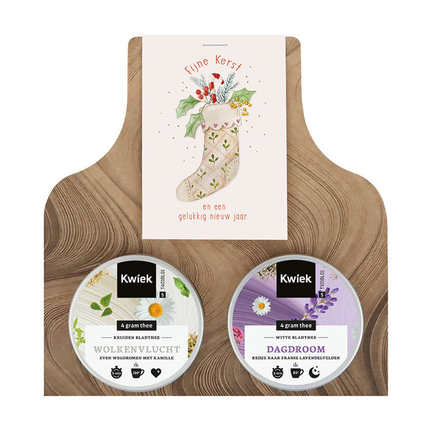 Thee in buidel duo - Hoofdfoto - Fijne kerst en een gelukkig nieuwjaar