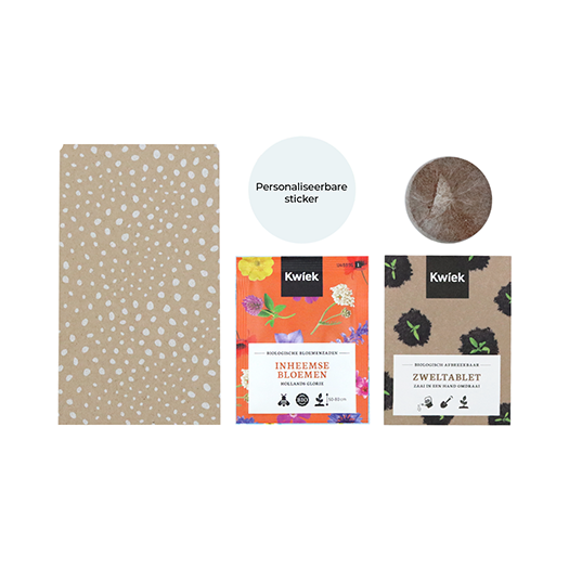 Plant je dromen - zaden in cadeauzakje
