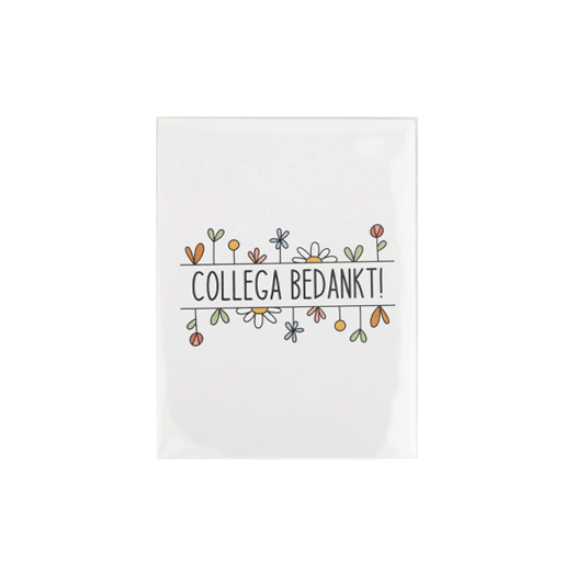 Collega bedankt - Traktatie zaden in bioplastic zakje