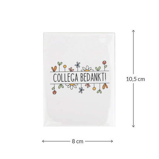 Collega bedankt - Traktatie zaden in bioplastic zakje