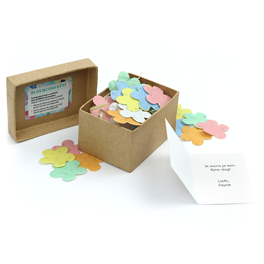 Jij bent goud waard - Groeiconfetti in papier mach&eacute; doosje // Mijksje