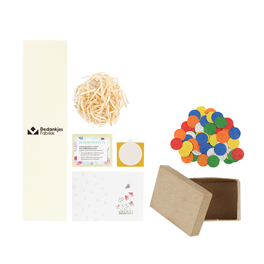 Voor de liefste juf - Groeiconfetti in papier mach&eacute; doosje // Eef