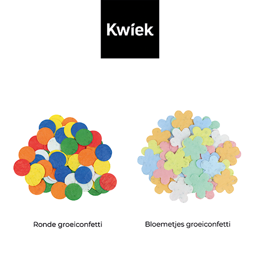 1000 bloemetjes bedankt - Groeiconfetti in papier mach&eacute; doosje // Eef