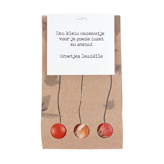 Bedankt voor de samenwerking - Bloembollen in buidel // Eef