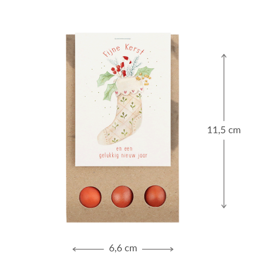 Fijne kerst - Bloembollen in buidel // Mijksje