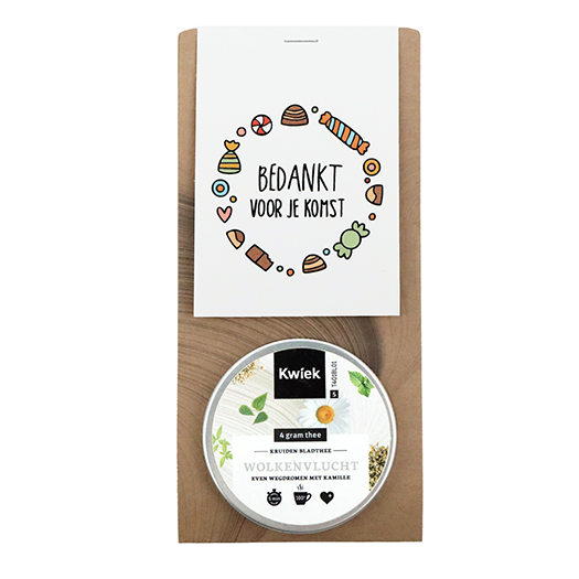 Bedankt voor je komst - Thee in buidel // Eef