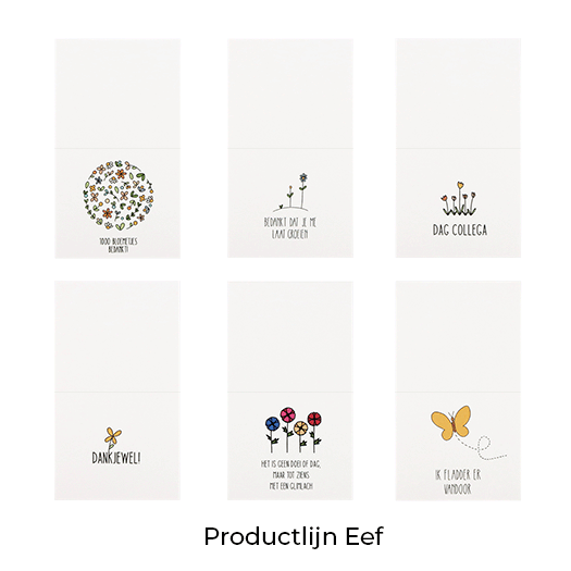 Brievenbus bedankje; groeiconfetti in pergamijn zakje met ansichtkaart in kraft envelop