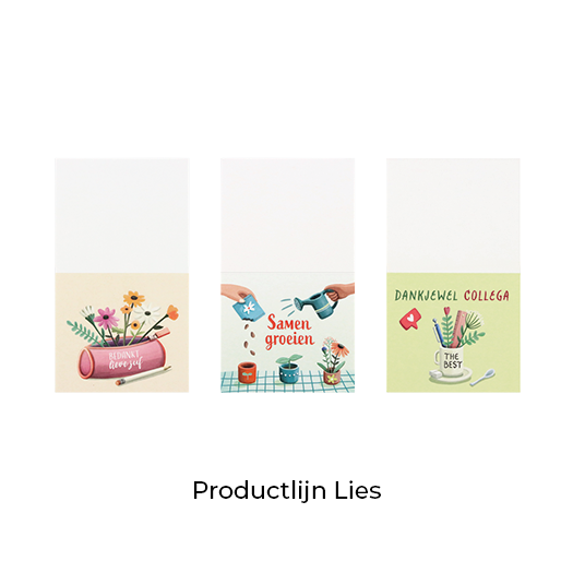 Brievenbus bedankje; groeiconfetti in pergamijn zakje met ansichtkaart in kraft envelop