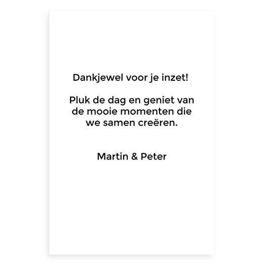 Bedankt voor de samenwerking - zaden op kaart // Lane