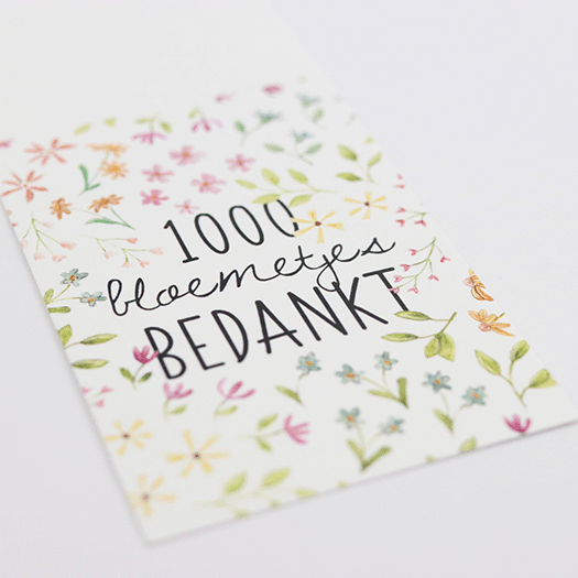 1000 bloemetjes bedankt - Bloembollen in buidel // Mijksje