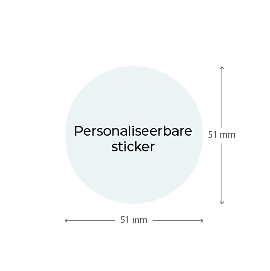 Gelukshanger in cadeauzakje - Maatgeving personaliseerbare sticker