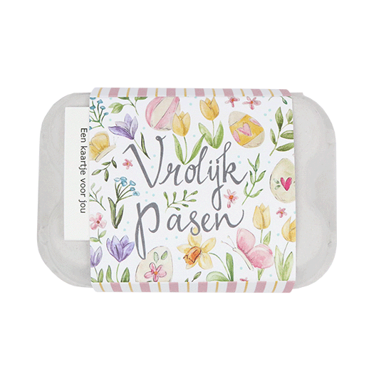 Zaadbommetjes in eierdoosje - Bovenaanzicht wikkel