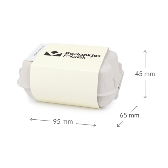 Zaadbommetjes in eierdoosje - Maatgeving bedankje