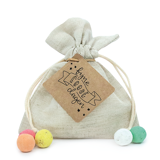 Zaadbommetjes in linnenzakje - Fijne feestdagen - Hoofdfoto