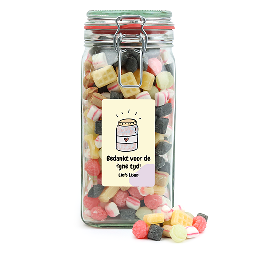 SnoepPot Oud-hollands - Bedankt voor de fijne tijd - Hoofdfoto