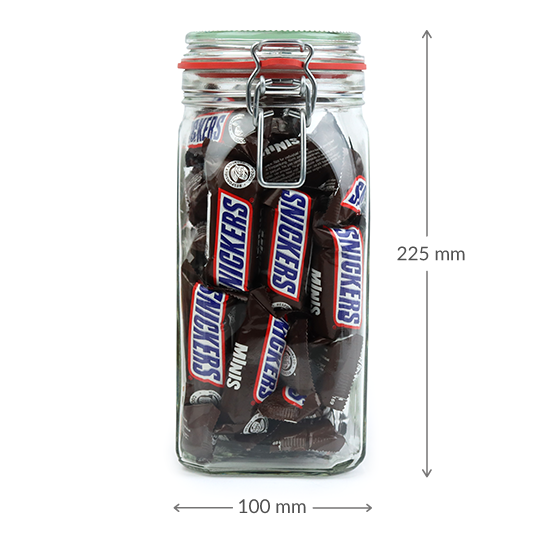 SnoepPot mini snickers - Maatgeving