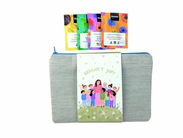 Zadenpakket in Impact Etui - Juf bedankt! // Roos