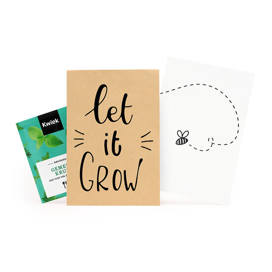 Zaden in kraft zakje - Let it grow - Hoofdfoto