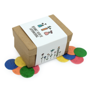Bedankt voor de samenwerking - Groeiconfetti in papier mach&eacute; doosje // Eef