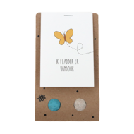 Zaadbommetjes in buidel - Ik fladder er vandoor - Hoofdfoto