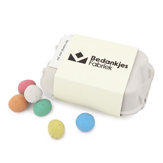 Zaadbommetjes in eierdoosje - eigen ontwerp