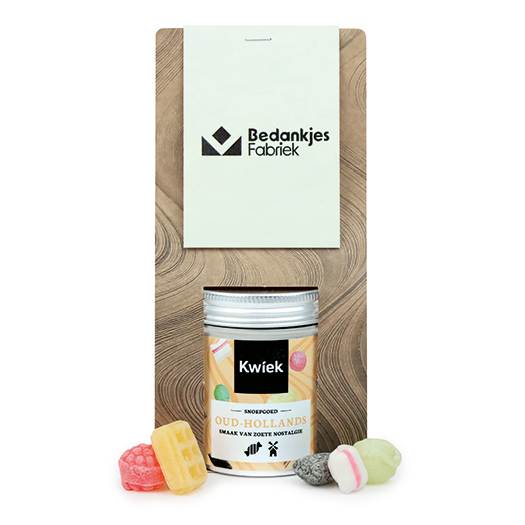 Snoeptas met blikje snoep - eigen ontwerp