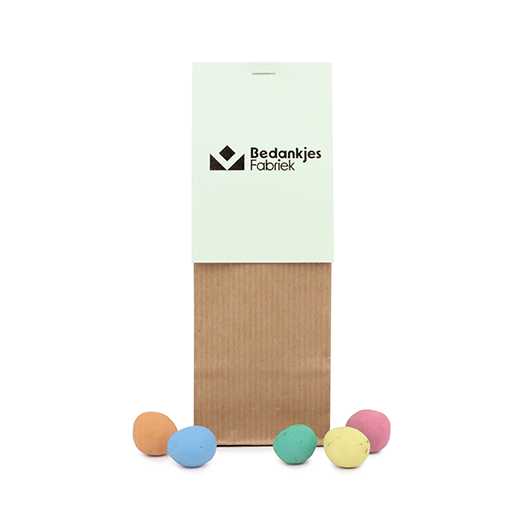 Zaadbommetjes in kraft stazakje - eigen ontwerp