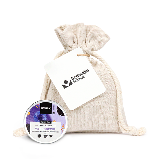 Thee in linnenzakje - eigen ontwerp